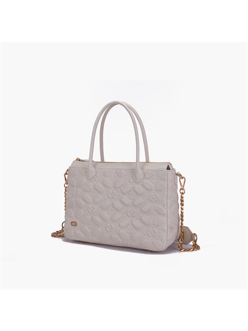 Shopper grande a mano stich&spoon La carrie | 141P-LB-282-LEA/IVORY